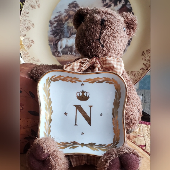 Vintage French Limoges Napolean Trinket Dish - Picture 3 of 4